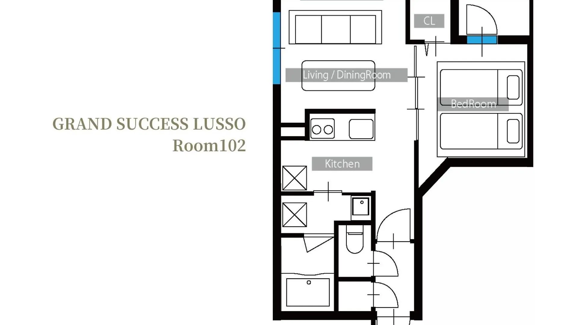 Grand Success Lusso Apartment Sapporo 0*,  Japan